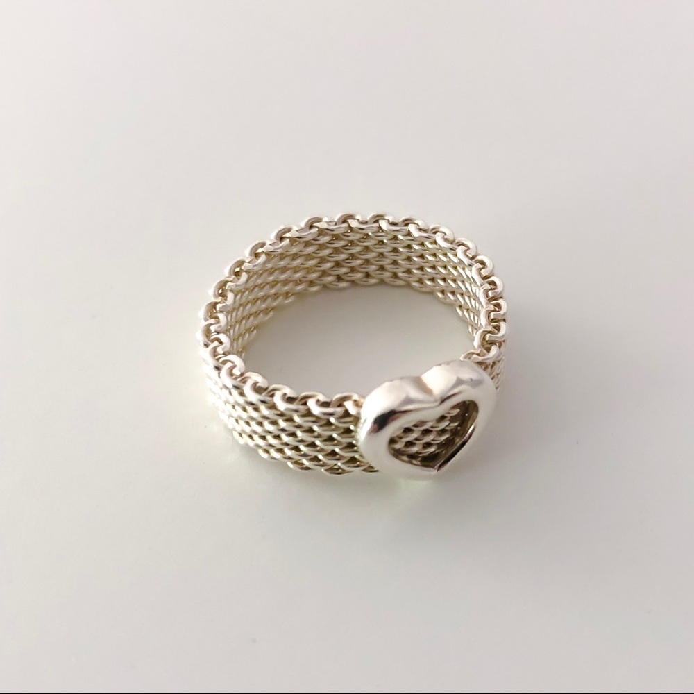 Tiffany & Co. Mesh Heart Ring